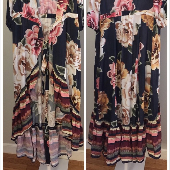 Anthropologie Farm Rio Layla Wrap Dress new - Picture 6 of 7